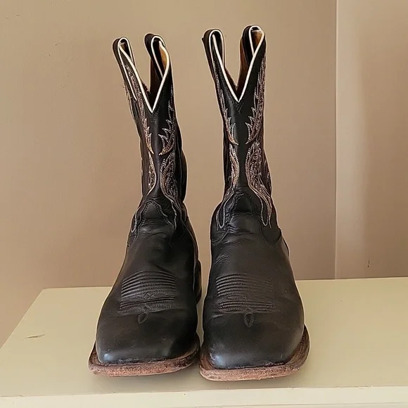 Tony Lama Ladies Americana Western boot. Black size 9 - Picture 2 of 6